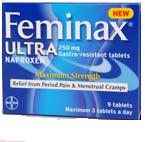 Feminax Ultra  250mg Tablets 9 tablets